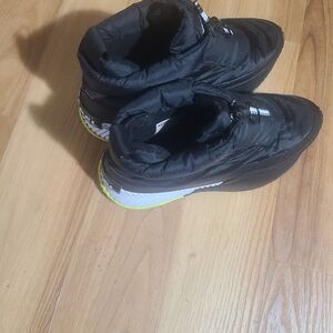 Sorel Women's Black and White Winter Boots with Neon Accents